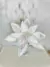 Poinsetia Decorativa Branca 32cm