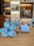 Bola Decorada Azul 8cm com 3un - Nathalia Coelho Store