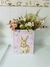 Sacola de Papel com Coelho Rustica Rosa 23cm - comprar online