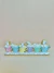 Placa Xícaras com Coelhos Candy Colors em Resina 8x27cm na internet