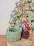 Cesta Decorativa Verde 30x15x10cm - Decora Mais