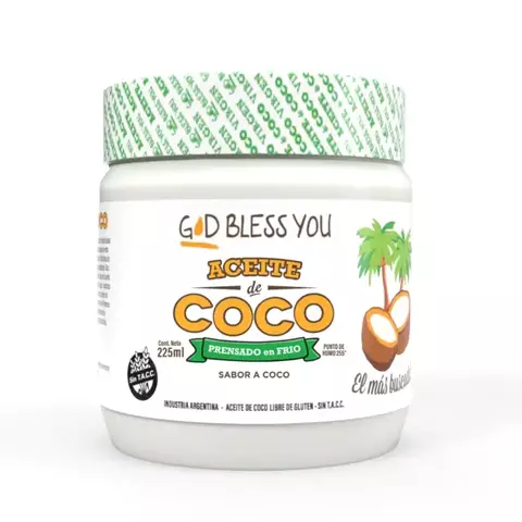 ACEITE DE COCO PRENSADO EN FRIO (SABOR COCO) 225ml