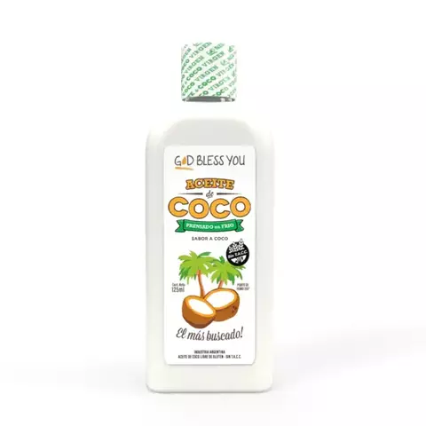 ACEITE DE COCO PRENSADO EN FRIO VIRGEN (SABOR COCO) 125ml