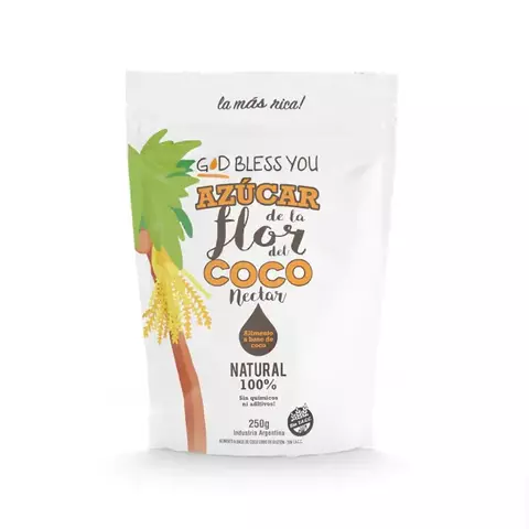 Azucar de la flor del coco - nectar x250 gr