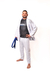 Kimono Branco Classic 2.4 com Bordado Cinza - Invictus Kimonos
