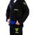 Kimono Jiu Jitsu Invictus Slim Preto Com Bordado Verde - comprar online