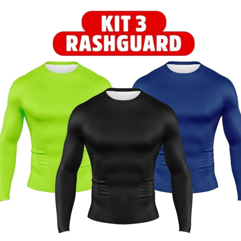 PROMOÇÃO KIT RASH GUARD LISA INVICTUS - PAGUE 2 LEVE 3 - comprar online