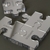 Puzzle 4 Peças prateado - comprar online