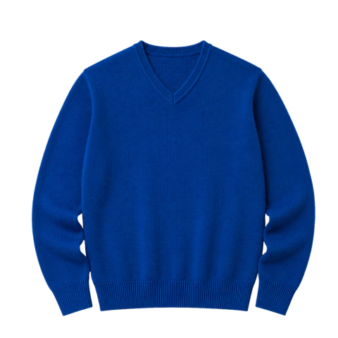 Sweater cuello V AZUL PETRÓLEO