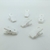Broche Cocodrilo Plastico Blanco x Unidad