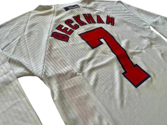 Inglaterra mangas largas titular Beckham 1998 en internet