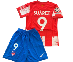 Kit Niño Atletico Madrid titular Suarez 2021/22