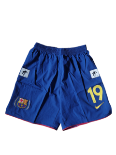 Short retro Barcelona azul Messi 2007/08