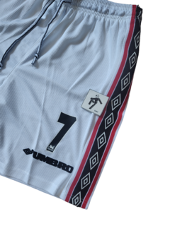 Short retro Manchester United blanco Beckham 1998/99 en internet
