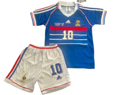 Kit Niño Francia titular Zidane 1998 - comprar online