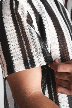 Imagen de Camisa Crochet Tejida Rayada Milan