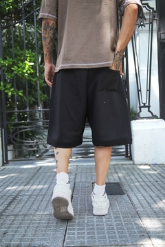 Bermuda Baggy Algodon Negro - tienda online