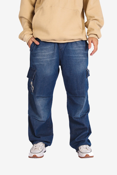 Jogger Cargo Baggy Bull Azul Outlet