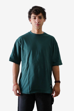 Remera Over Lisa Verde - comprar online