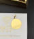 PINGENTE PERSONALIZÁVEL REDONDO LISO GRANDE - 4x4cm - Banhado a Ouro 18k na internet