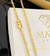 CORRENTE CADEADO 4mm FECHO TRAVA DUPLA - Banhada a Ouro 18k - comprar online