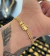 PULSEIRA GRUMET RÚSTICA (5mm) FECHO TRAVA DUPLA - Banhada a Ouro 18k - Joias Banhadas a Ouro - Matri Joias