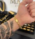 Imagem do PULSEIRA MEIA CORDA (8mm) FECHO TRAVA DUPLA- Banhada a Ouro 18k
