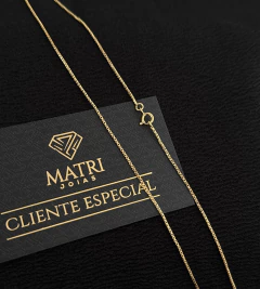 CORRENTE VENEZIANA 1mm FECHO TRADICIONAL - Banhada a Ouro 18k