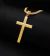 PINGENTE CRUZ AMADEIRADA - (4,5x3cm) - Banhado a Ouro 18k
