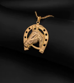 PINGENTE FERRADURA PEQUENO (2.5x1.5cm) - Banhado a Ouro 18k