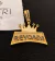 PINGENTE REVOADA CRAVEJADO EM ZIRCÔNIAS PRETAS (5.5x5cm) - Banhado a Ouro 18k - comprar online
