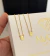 ESCAPULÁRIO PLAQUINHA MINI NOSSA SENHORA E SAGRADO CORAÇÃO - 70cm - Banhado a Ouro 18k - comprar online