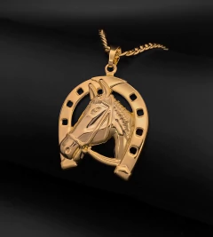 PINGENTE FERRADURA MÉDIO (3.5x2.5cm) - Banhado a Ouro 18k