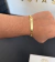 PULSEIRA GRUMET PLACA PERSONALIZAVEL (4mm) 21cm FECHO TRADICIONAL - Banhado a ouro 18k na internet