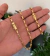 CORRENTE + PULSEIRA ELO VAZADO (4mm) FECHO TRAVA DUPLA - Banhada a Ouro 18k na internet