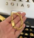 PULSEIRA MEIA CORDA (8mm) FECHO TRAVA DUPLA- Banhada a Ouro 18k - Joias Banhadas a Ouro - Matri Joias