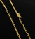 CORRENTE CADEADO (3mm) FECHO CANHÃO - Banhada a Ouro 18k