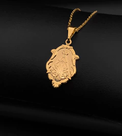 PINGENTE MOLDURA NOSSA SENHORA PEQUENO (3x1.5cm) - Banhado a Ouro 18k
