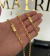 CORRENTE + PULSEIRA CADEADO (5mm) FECHO TRAVA DUPLA - Banhada a Ouro 18k - comprar online