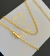 CORRENTE CADEADO DUPLO 4mm FECHO TRAVA DUPLA - Banhado a Ouro 18k - Joias Banhadas a Ouro - Matri Joias