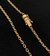 CORRENTE CADEADO 3mm FECHO TRAVA DUPLA - Banhada a Ouro 18k