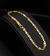 PULSEIRA PIASTRINI (4mm) FECHO GAVETA - Banhada a Ouro 18k