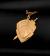 PINGENTE ESCUDO FÉ DETALHADO (5x3cm) - Banhado a Ouro 18k