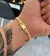 CORRENTE + PULSEIRA GRUMET FLAT DETALHADA (6mm) FECHO TRAVA DUPLA - Banhado a Ouro 18k - Joias Banhadas a Ouro - Matri Joias