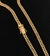 CORRENTE GRUMET DUPLA (6mm) FECHO TRAVA DUPLA - Banhada a Ouro 18k