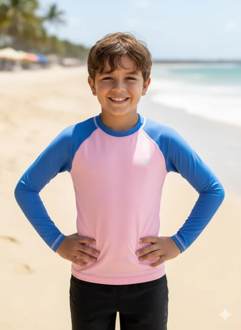 Remera Proteccion UV+50 Rosa Nene - comprar online