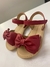 Sandália Infantil Feminina Vermelha com Laço – Charme Conforto Versatilidade – Sandália Laço La Belle - comprar online