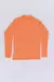 Blusa de proteção UV infantil na cor laranja, ideal para banho e praia, com mangas longas.