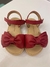Sandália Infantil Feminina Vermelha com Laço – Charme Conforto Versatilidade – Sandália Laço La Belle