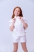 Conjunto Infanto Juvenil Menina – Camisa Bordada e Short Branco Elegante em Sarja na internet